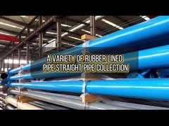 Recolección real de tubos con revestimiento de goma