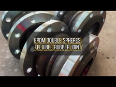 La unión de goma flexible de doble bola se puede personalizar en lotes para garantizar una conexión segura de tuberías