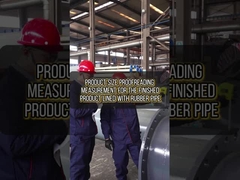 Tubo revestido de caucho