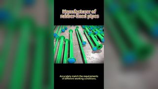 Tubos duraderos revestidos de caucho para la industria