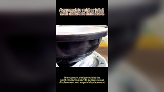 Acoplamiento de goma flexible reductor excéntrico