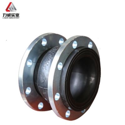 DN80 Compensador de brida de acero inoxidable 304 de una sola esfera de goma flexible