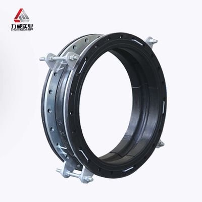 Conector flexible de goma de esfera única con perno y tuerca de límite de gran tamaño