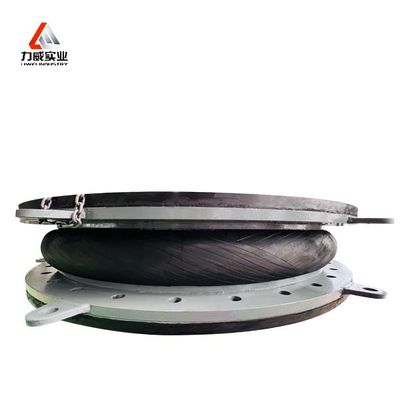 Apoyo OEM de unión de goma flexible de esfera única con conexión roscada y buena reducción del ruido
