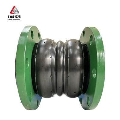 Material de brida galvanizado de acero al carbono con múltiples esferas de unión de caucho flexible para tuberías industriales resistentes a los ácidos