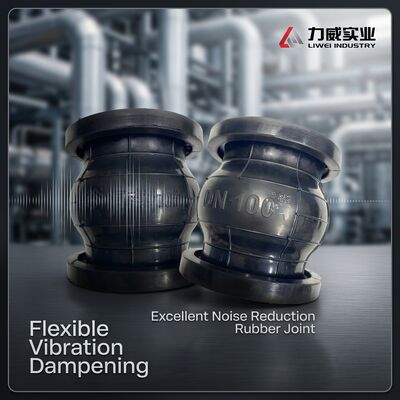 Industria manufacturera unión de goma flexible de esfera única con buena reducción del ruido DN25-DN4000
