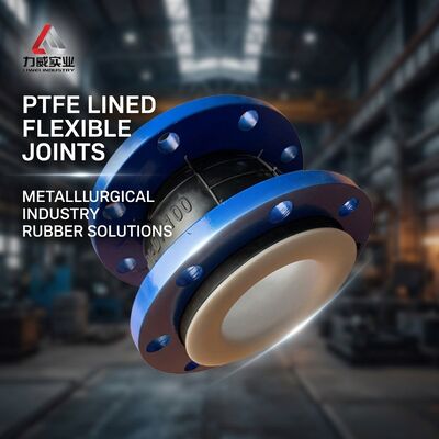PTFE unión de caucho flexible de esfera única para la industria metalúrgica