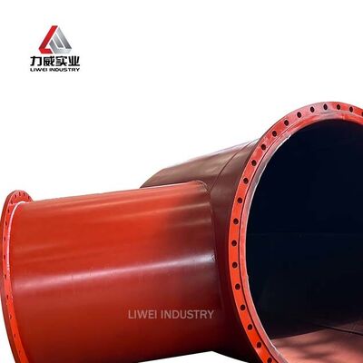 Tubo de acero al carbono con revestimiento de caucho resistente a la abrasión sin costura ASTM DIN JIS Brida Alta Temperatura Presión DN25 a DN1200
