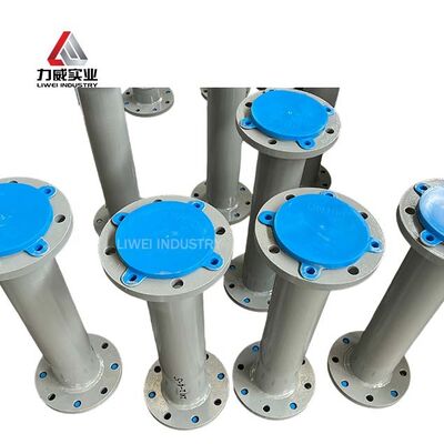 Tubería revestida de caucho con conexión de brida estándar ASTM DN25-DN2000 compatible con ANSI resistente a la corrosión industrial