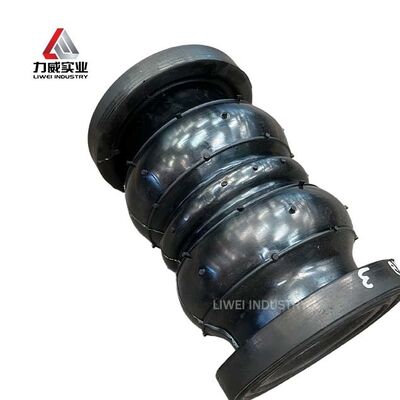 JIS 10K Flanged Double Sphere Rubber Expansion Joint EPDM vulcanizado para sistemas de suministro de agua